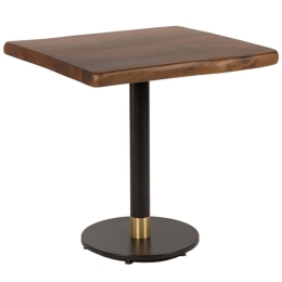 Τραπέζι 783-8015 75x75x77cm Walnut Ξύλο,Μέταλλο