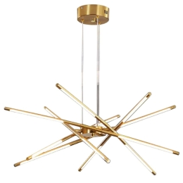 Φωτιστικό Οροφής Iron 023-3373 80x80x60cm Led 12W 3000K Gold Artekko