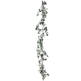 Τεχνητή Γιρλάντα 00-00-23322-1 180cm White-Green Marhome Συνθετικό Υλικό
