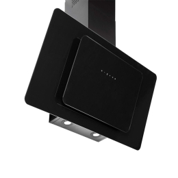 Απορροφητήρας Καμινάδα Fiero 065023001 90cm Black Pyramis Γυαλί