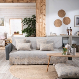 Ριχτάρι Felicia 14 Light Grey Teoran Διθέσιο 180x250cm Βαμβάκι-Πολυέστερ