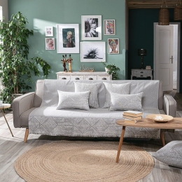 Ριχτάρι Izola 04 Grey Teoran Πολυθρόνα 180x150cm Βαμβάκι-Πολυέστερ