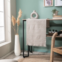 Τραβέρσα Sorrento 02 Beige Teoran 45X180 Βαμβάκι-Πολυέστερ