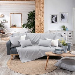 Ριχτάρι Sorrento 04 Grey Teoran Πολυθρόνα 180x150cm Βαμβάκι-Πολυέστερ