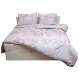 Σεντόνι Σετ 4Τμχ Des. 5002 Grey Anna Riska Υπέρδιπλo 230x260cm 100% Βαμβάκι