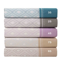 Σεντόνι Mix & Match Lila 45 Anna Riska Υπέρδιπλo 240x270cm Χωρίς Λάστιχο 100% Βαμβάκι