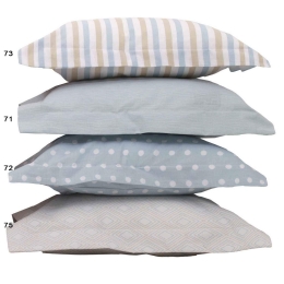 Βρεφικό Σεντόνι Baby Mix & Match 75 Beige - Ciel Anna Riska Κούνιας 120x65cm Χωρίς Λάστιχο 100% Βαμβάκι