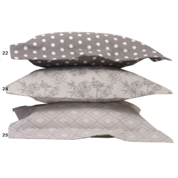 Βρεφικό Σεντόνι Baby Mix & Match 24 Grey Anna Riska Λίκνου 80x100cm Χωρίς Λάστιχο 100% Βαμβάκι
