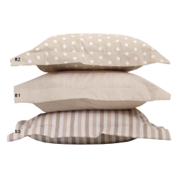 Βρεφικό Σεντόνι Baby Mix & Match 53 Beige - Cream Anna Riska Λίκνου 80x100cm Χωρίς Λάστιχο 100% Βαμβάκι