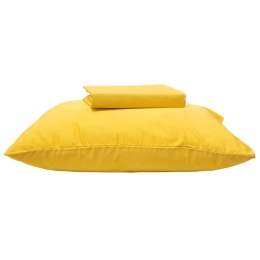 Σεντόνια Fashion 4 Με Λάστιχο (Σετ 3τμχ) Yellow Anna Riska Ημίδιπλο 100x225cm 100% Βαμβακοσατέν