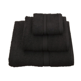 Πετσέτα Classic Μαύρη Viopros Λαβέτα 30x30cm 100% Βαμβάκι