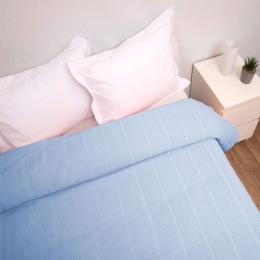 Κουβέρτα Πικέ Αλέξα Blue Viopros King Size 260x240cm 100% Βαμβάκι