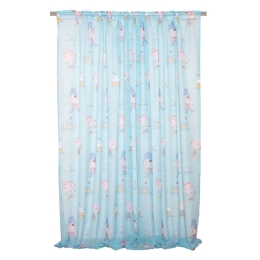 Κουρτίνα Παιδική Κουρσάροι Με Τρέσα Turquoise Viopros 140X270cm 140x270cm Πολυέστερ