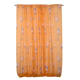 Κουρτίνα Παιδική Κουρσάροι Με Τρέσα Orange Viopros 280x270cm 280x270cm Πολυέστερ