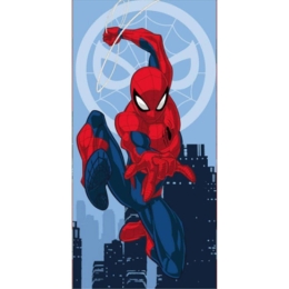 Πετσέτα Παιδική Βελουτέ Spiderman 03 Multi Viopros Σώματος 70x140cm 100% Βαμβάκι