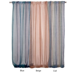Κουρτίνα 5430 Με Τρέσα Beige Viopros 140X270cm Πολυέστερ