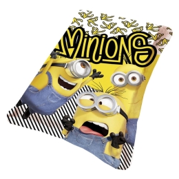Κουβέρτα Βρεφική Fleece Minions 12 Multi Viopros Κούνιας 100x150cm Πολυέστερ