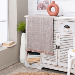 Τραβέρσα Noto 15 Orange Teoran 45X180 Βαμβάκι-Πολυέστερ