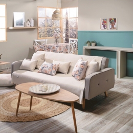 Ριχτάρι Ostia 02 Beige Teoran Πολυθρόνα 180x150cm Βαμβάκι-Πολυέστερ
