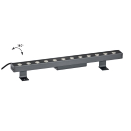 Προβολέας Γραμμικός Wall Washer Marvel 4187200 LED 36W 3200K 1548Lm 100x6,3cm Dark Grey Viokef