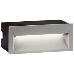 Φωτιστικό Τοίχου Χωνευτό Theta 4198900 16x8,5cm Led 180lm 4W Grey Viokef