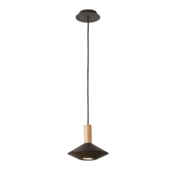 Φωτιστικό Οροφής Kona 4235101 Black Viokef Μέταλλο,Ξύλο