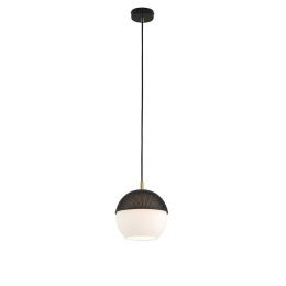 Φωτιστικό Οροφής Brody 3097900 Black-Opal Viokef Μέταλλο,Γυαλί