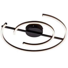 Φωτιστικό Οροφής - Πλαφονιέρα Nola 4256500 Led Black Viokef Μέταλλο