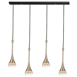 Φωτιστικό Οροφής - Ράγα Star Light 4268600 68x150cm Led 1050Lm 12W 3000K Black-Gold Viokef Αλουμίνιο,Ακρυλικό