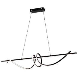 Φωτιστικό Οροφής - Ράγα Claudia 4291400 120x21x120cm Led 1600lm 47W 3000K Black Viokef