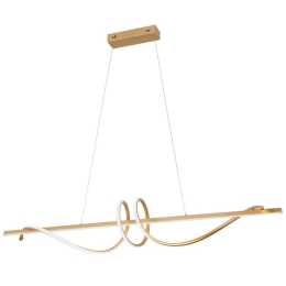 Φωτιστικό Οροφής - Ράγα Claudia 4291401 120x21x120cm Led 1600lm 47W 3000K Gold Viokef