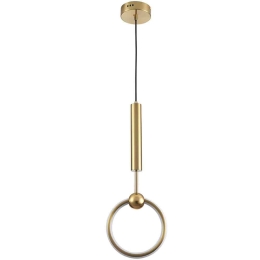 Φωτιστικό Οροφής Axel 4295101 Φ20x56cm Led 1290lm 13W 3000K Brass Viokef