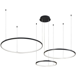 Φωτιστικό Οροφής Maximos 4301100 Φ80/60/40x300cm Dim Led 2718lm 70W Black Viokef