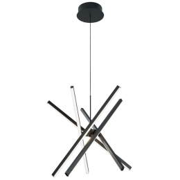 Φωτιστικό Οροφής Ray 4301300 52x120cm Dim Led 1542lm 49W Black Viokef