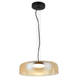 Φωτιστικό Οροφής Simple 4302401 Φ42x150cm Led 1787lm 16W 3000K Honey-Black Viokef