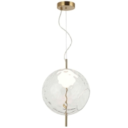 Φωτιστικό Οροφής Dalia 4302700 Φ30x150cm Led 683lm 7W 3000K Clear-Gold Viokef