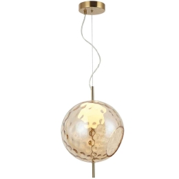 Φωτιστικό Οροφής Dalia 4302701 Φ30x150cm Led 683lm 7W 3000K Honey-Gold Viokef