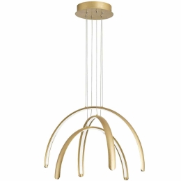 Φωτιστικό Οροφής Megan 4303200 60x150cm Led 2529lm 41W 3000K Gold Viokef
