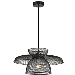 Φωτιστικό Οροφής Maronti 4304501 Φ43x150cm 1xE27 40W Black Viokef
