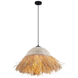 Φωτιστικό Οροφής Lilo 4305500 Φ42x150cm 1xE27 40W Natural Viokef