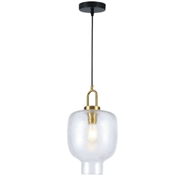 Φωτιστικό Οροφής Oslo 4312200 23x150cm 1xE27 40W Clear-Gold Viokef