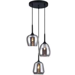 Φωτιστικό Οροφής Maeva 4312900 60x150cm 3xE27 40W Smoke-Black Viokef