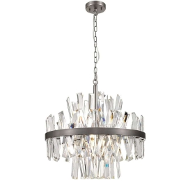 Φωτιστικό Οροφής Veronica 4315200 Φ50x178cm 8xG9 28W Silver Viokef