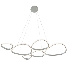 Φωτιστικό Οροφής Helix 4316200 107x120cm Led 4132lm 61W 3000K Silver Viokef