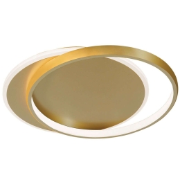 Φωτιστικό Οροφής - Πλαφονιέρα Evelyn 4301902 55x5,5cm Led 3506lm 43W 3000K Gold Viokef