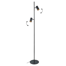 Φωτιστικό Δαπέδου Sid 4316800 GU10 2xMax 25W 25x160cm Black Viokef