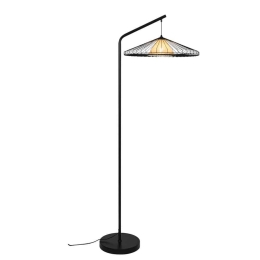 Φωτιστικό Δαπέδου Mona 4317100 E27 LED 1xMax 10W 50x169cm Black Viokef