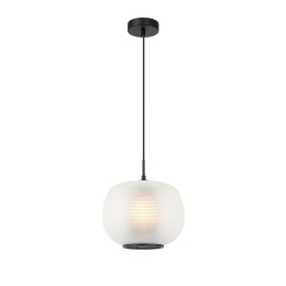 Φωτιστικό Οροφής Κρεμαστό Japan 4318800 E27 LED 1xMax 40W 30x150cm White-Black Viokef
