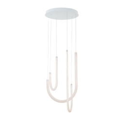 Φωτιστικό Οροφής Κρεμαστό Yvonne 4319200 LED 42W 2975Lm 41x130cm White Viokef