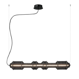 Φωτιστικό Οροφής - Ράγα Artisti 4322500 LED 34W 560Lm 116,5x162cm Dark Grey-Black Viokef